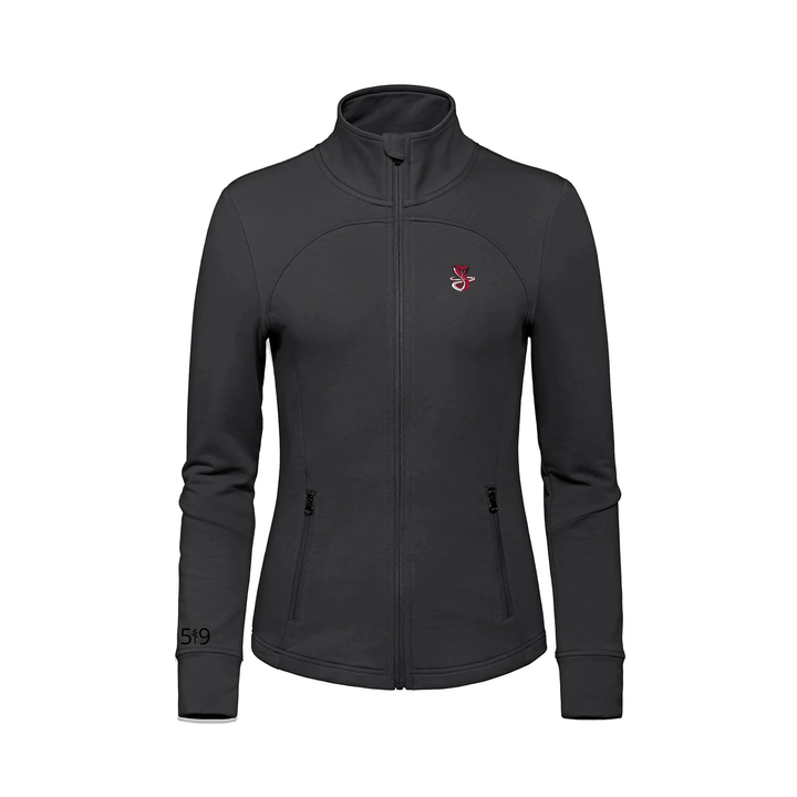 JUNE ROSE EMBROIDERED FRENCH TERRY ZIP-UP (WOMENS)