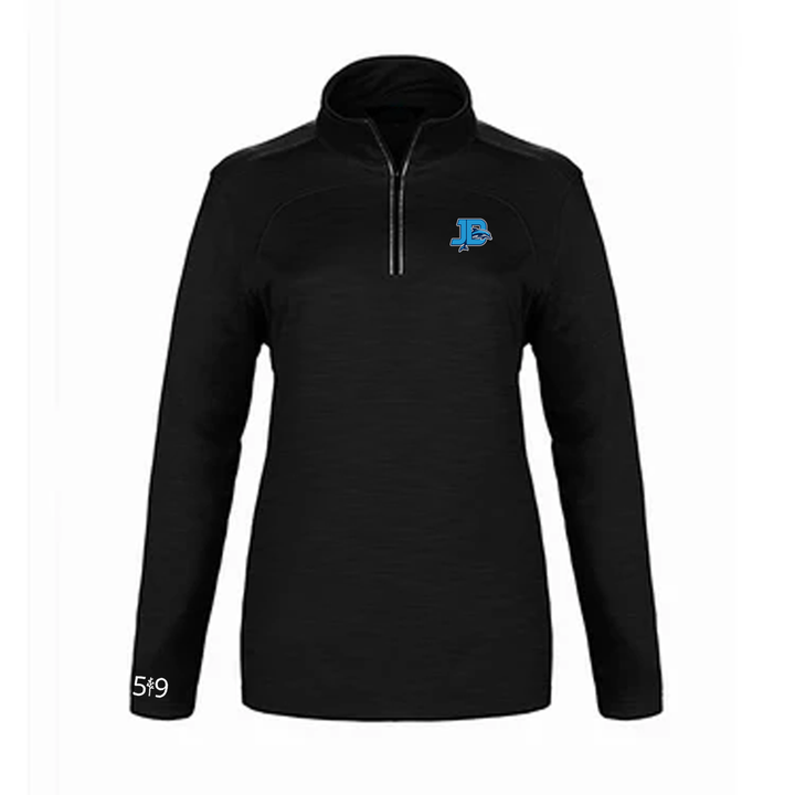 JOHN DEARNESS EMBROIDERED PREMIUM ATHLETIC 1/4 ZIP (WOMENS)