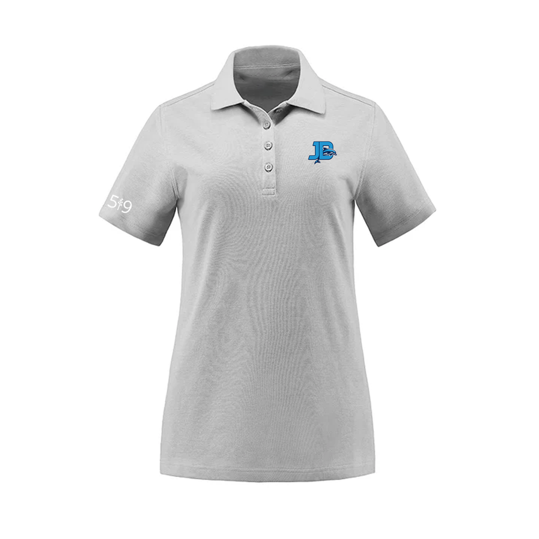JOHN DEARNESS EMBROIDERED PIQUE POLO (WOMENS)