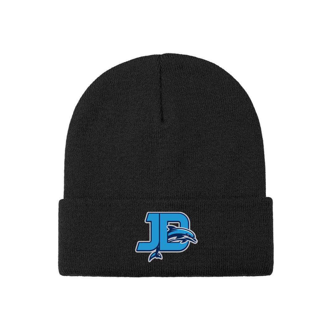 JOHN DEARNESS EMBROIDERED FLEECE-LINED TOQUE