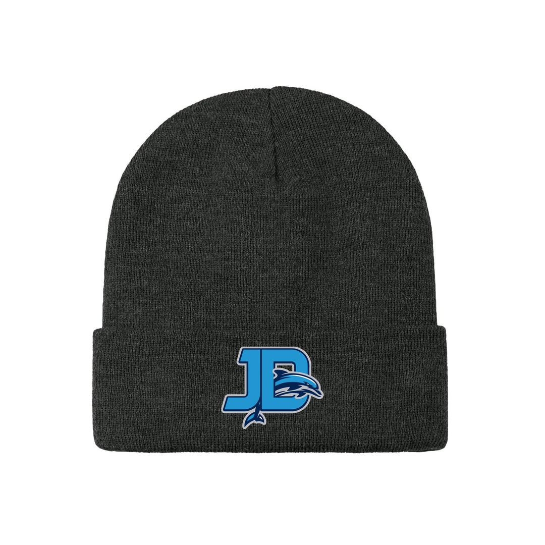 JOHN DEARNESS EMBROIDERED FLEECE-LINED TOQUE