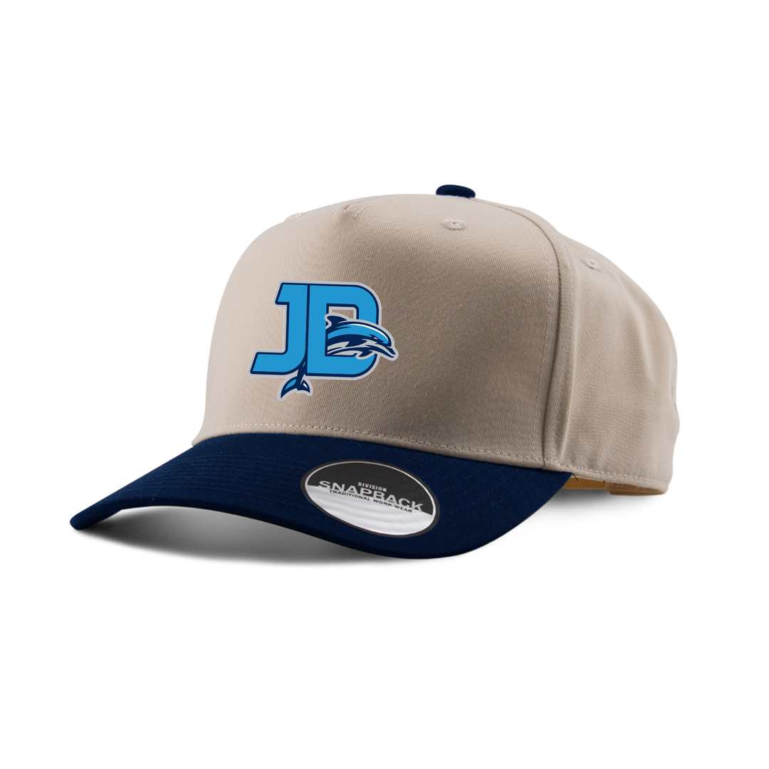 JOHN DEARNESS EMBROIDERED TWO-TONE PANEL CAP
