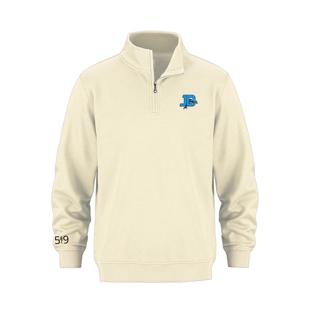 JOHN DEARNESS EMBROIDERED 1/4 ZIP (UNISEX)