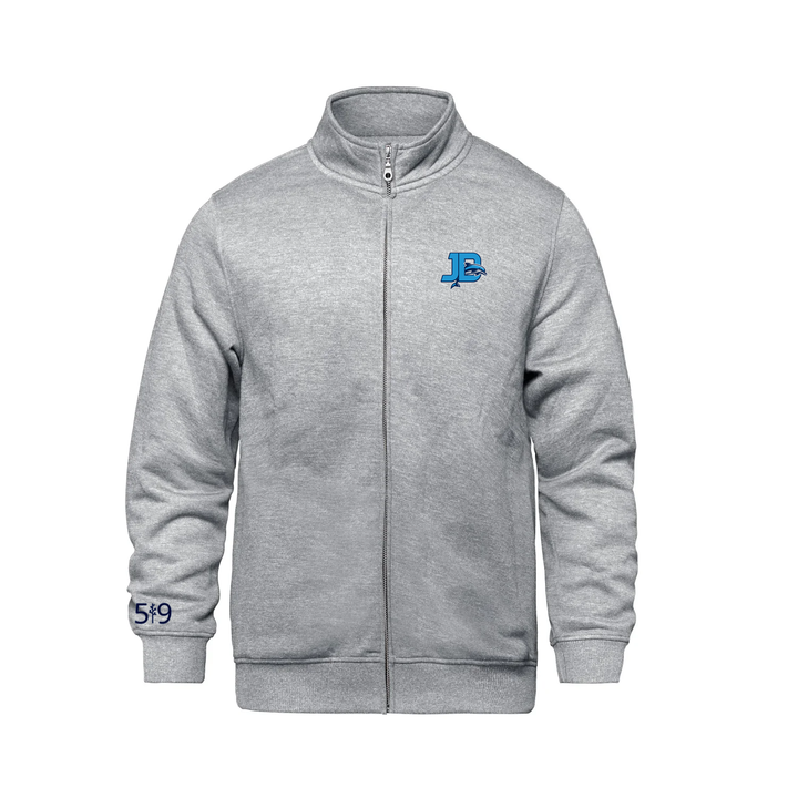 JOHN DEARNESS EMBROIDERED ZIP-UP SWEATER (UNISEX)