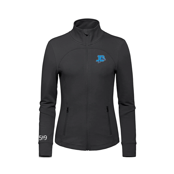 JOHN DEARNESS EMBROIDERED FRENCH TERRY ZIP-UP (WOMENS)