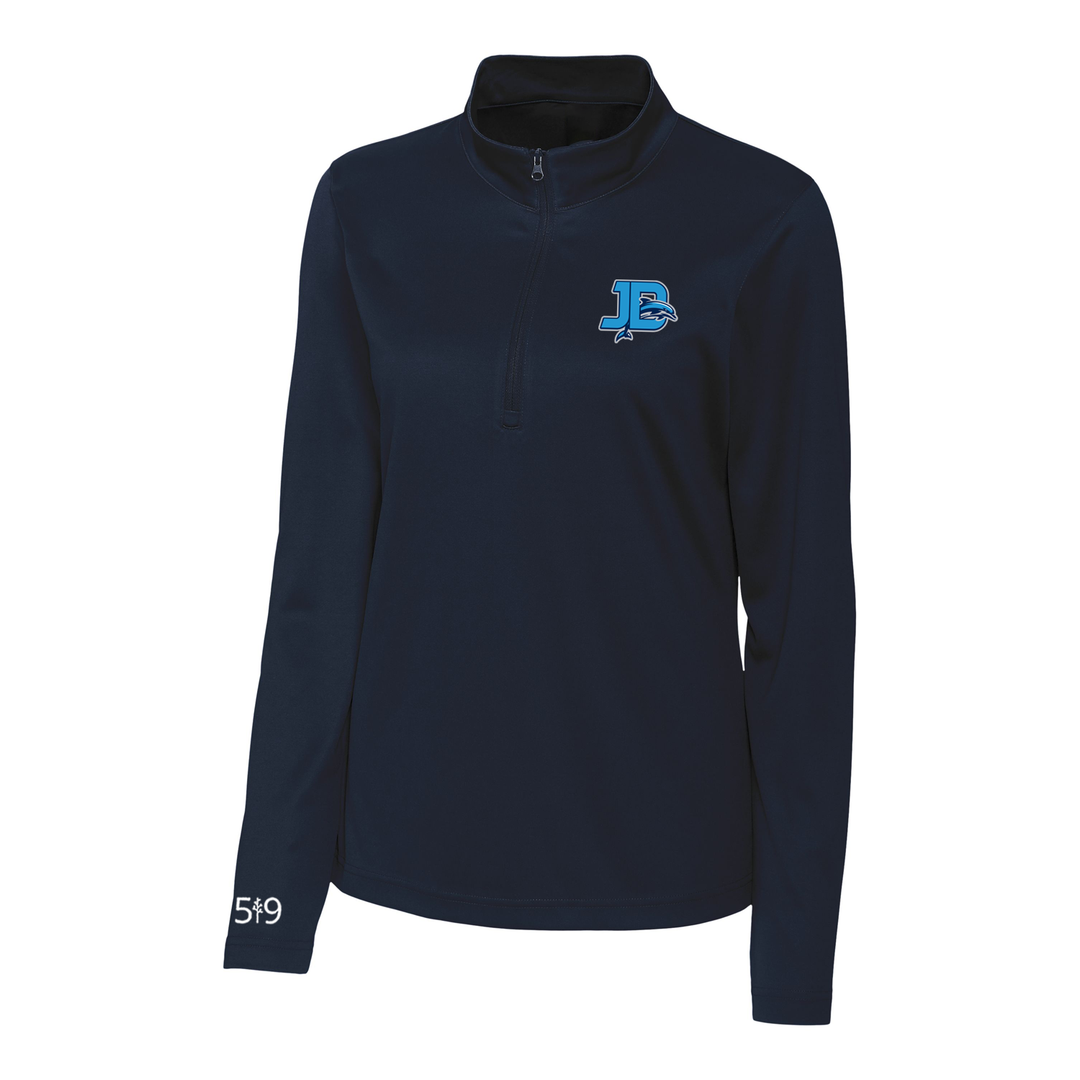 JOHN DEARNESS CLASSIC ATHLETIC 1/4 ZIP (WOMENS)
