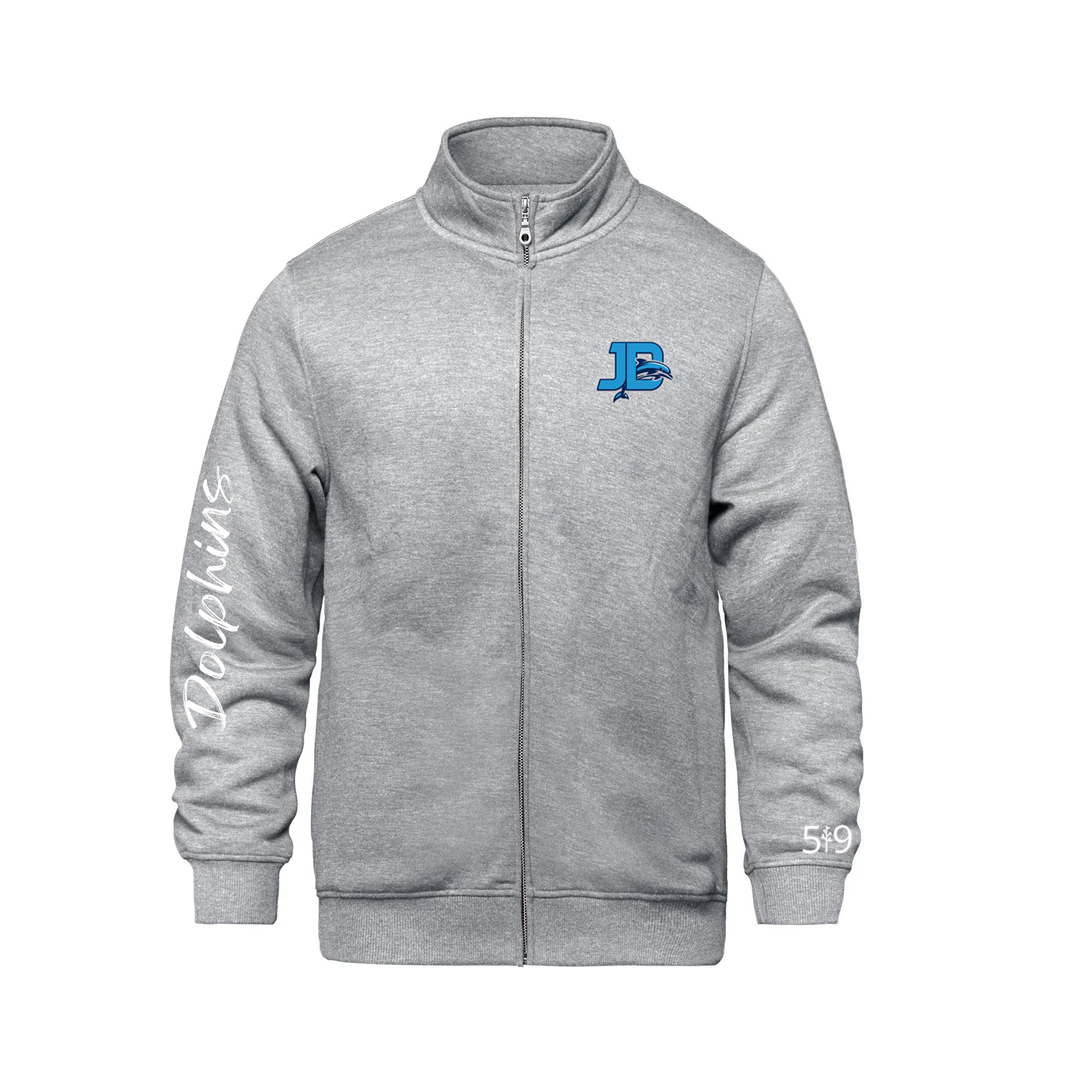 JOHN DEARNESS SIGNATURE SLEEVE ZIP-UP SWEATER (UNISEX)