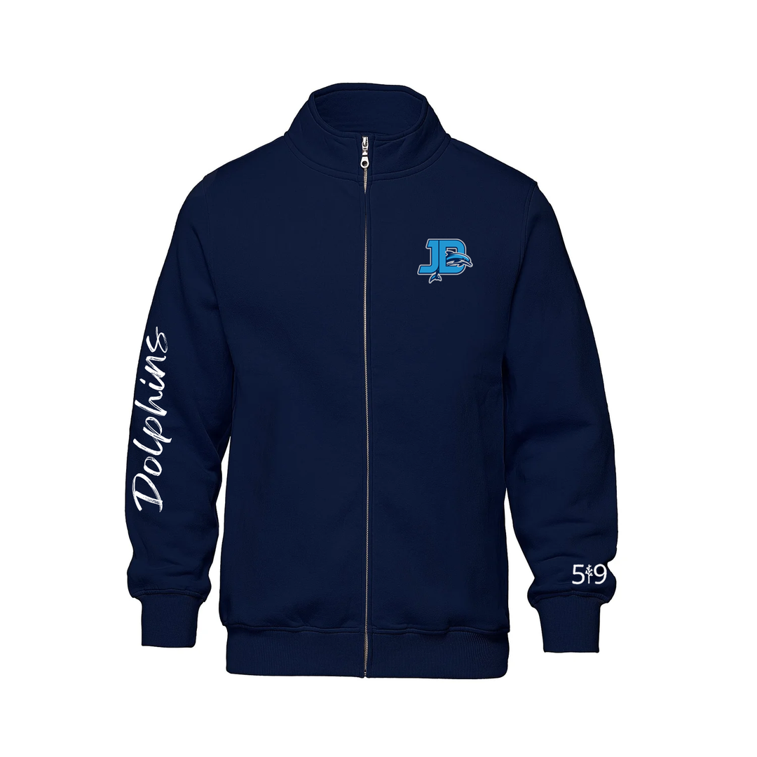 JOHN DEARNESS SIGNATURE SLEEVE ZIP-UP SWEATER (UNISEX)