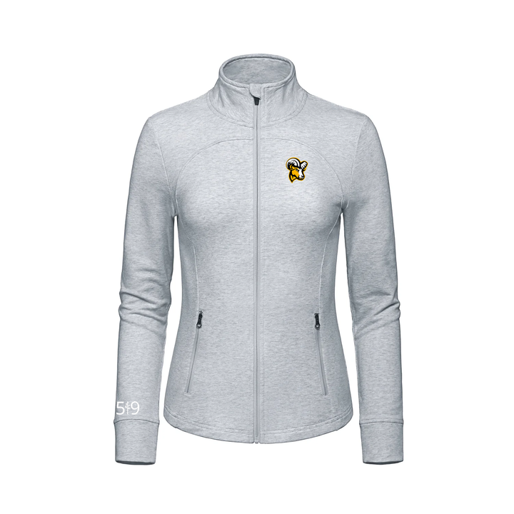 JP ROBARTS EMBROIDERED FRENCH TERRY ZIP-UP (WOMENS)