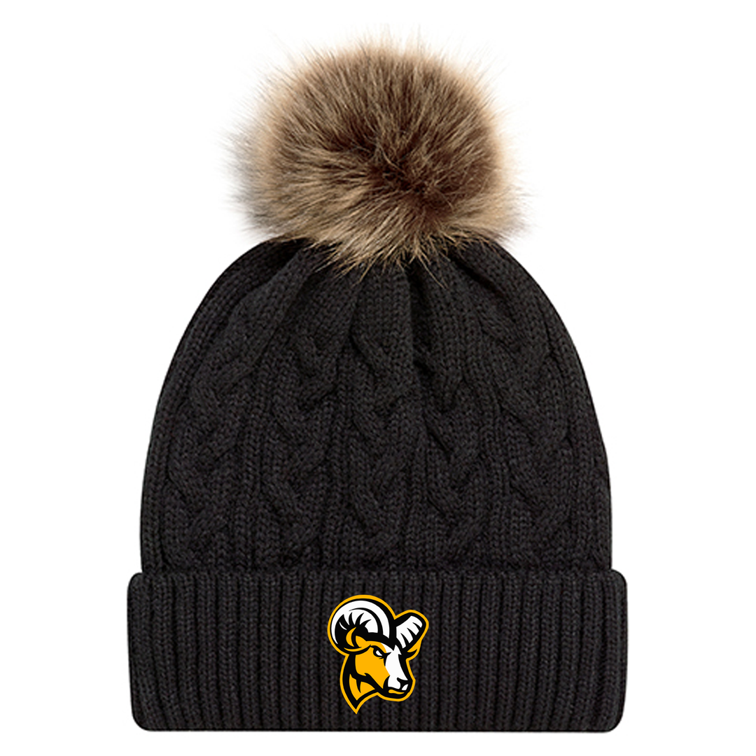 JP ROBARTS EMBROIDERED FAUX FUR TOQUE