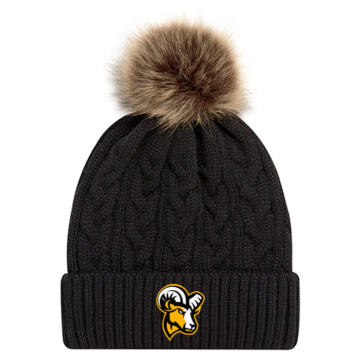 JP ROBARTS EMBROIDERED FAUX FUR TOQUE