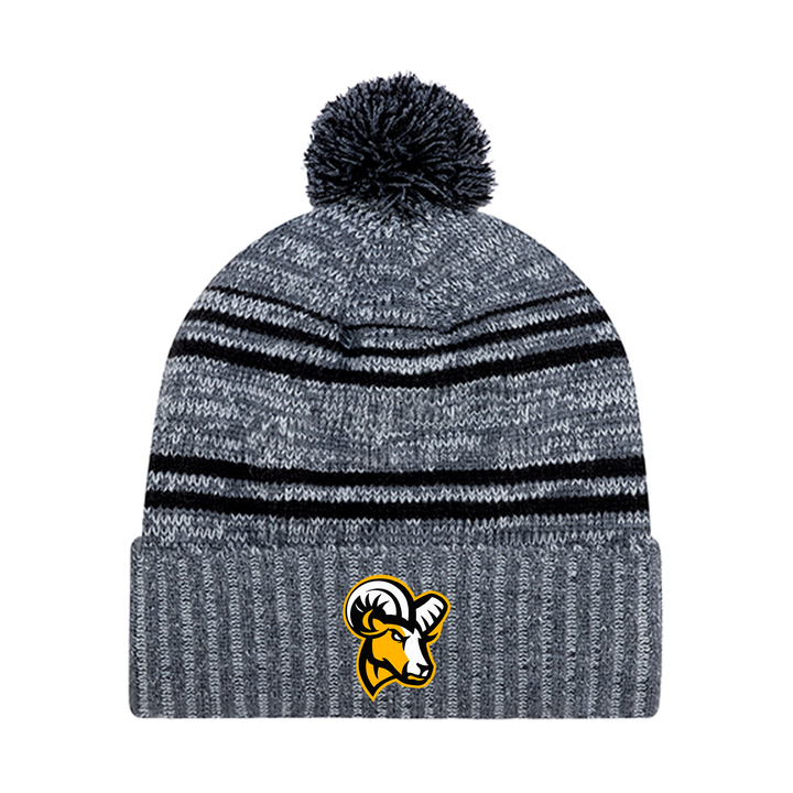JP ROBARTS EMBROIDERED POM-POM TOQUE