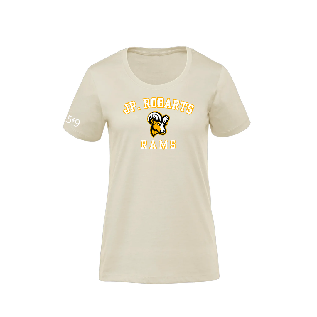 JP ROBARTS VARSITY PREMIUM TEE (WOMENS)
