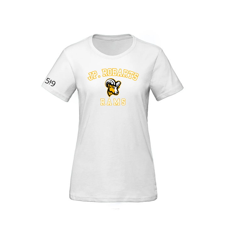 JP ROBARTS VARSITY TEE (WOMENS)