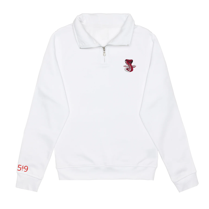 JUNE ROSE EMBROIDERED 1/4 ZIP (UNISEX)
