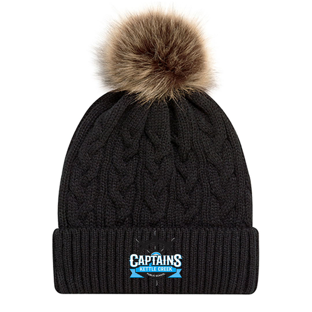 KETTLE CREEK EMBROIDERED FAUX FUR TOQUE