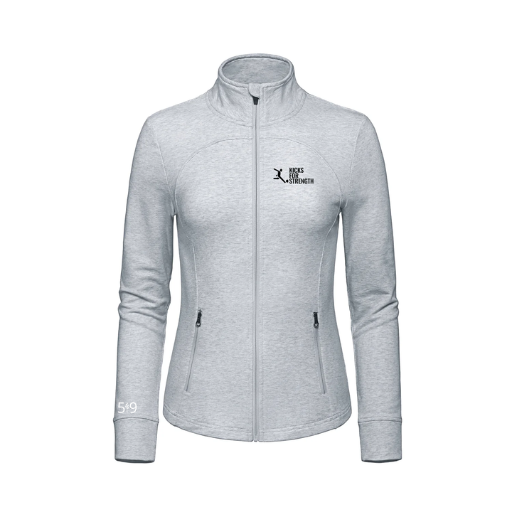 KICKS FOR STRENGTH FRENCH TERRY ZIP-UP (WOMENS)