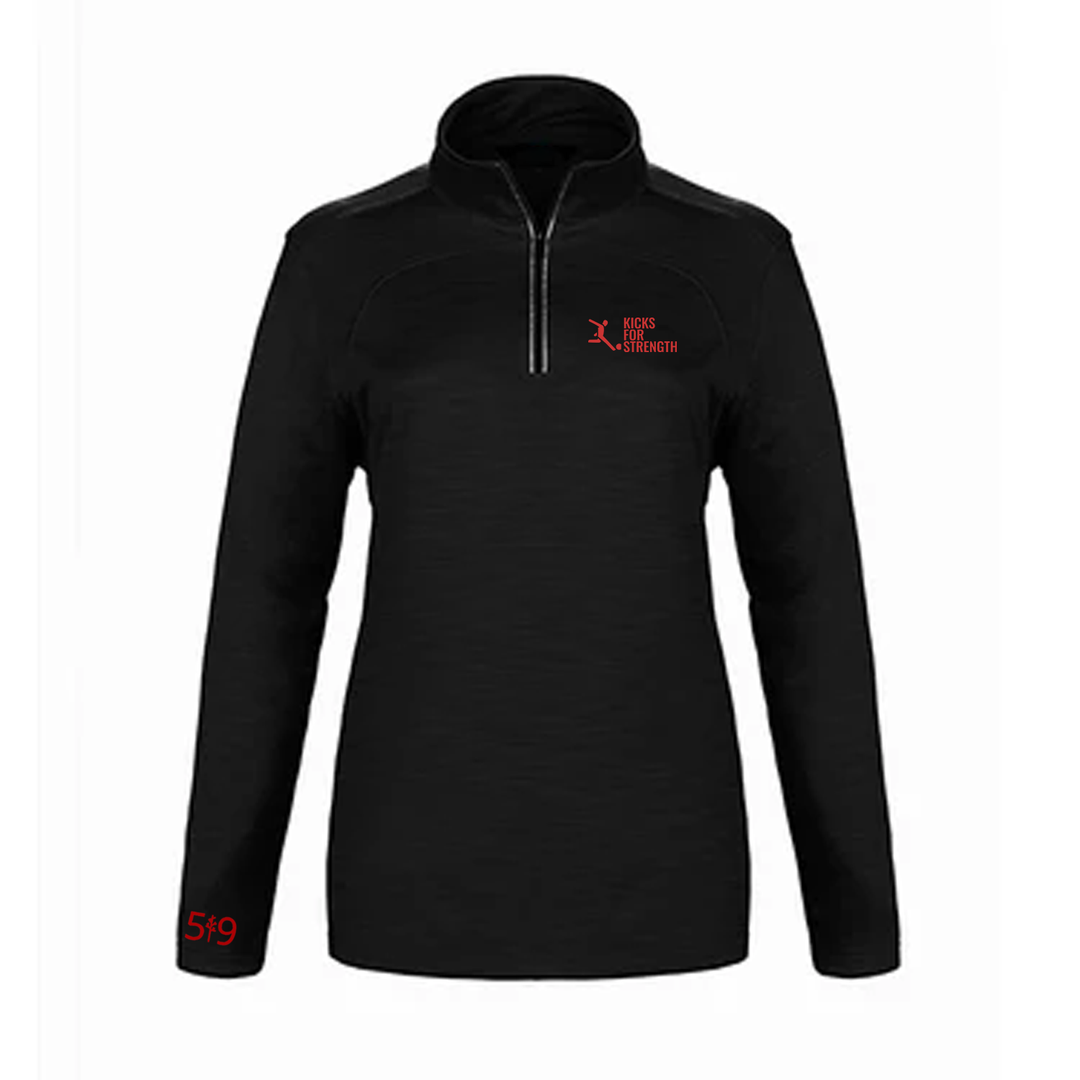 KICKS FOR STRENGTH PREMIUM ATHLETIC 1/4 ZIP (WOMENS)