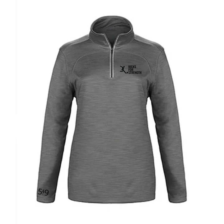 KICKS FOR STRENGTH PREMIUM ATHLETIC 1/4 ZIP (WOMENS)