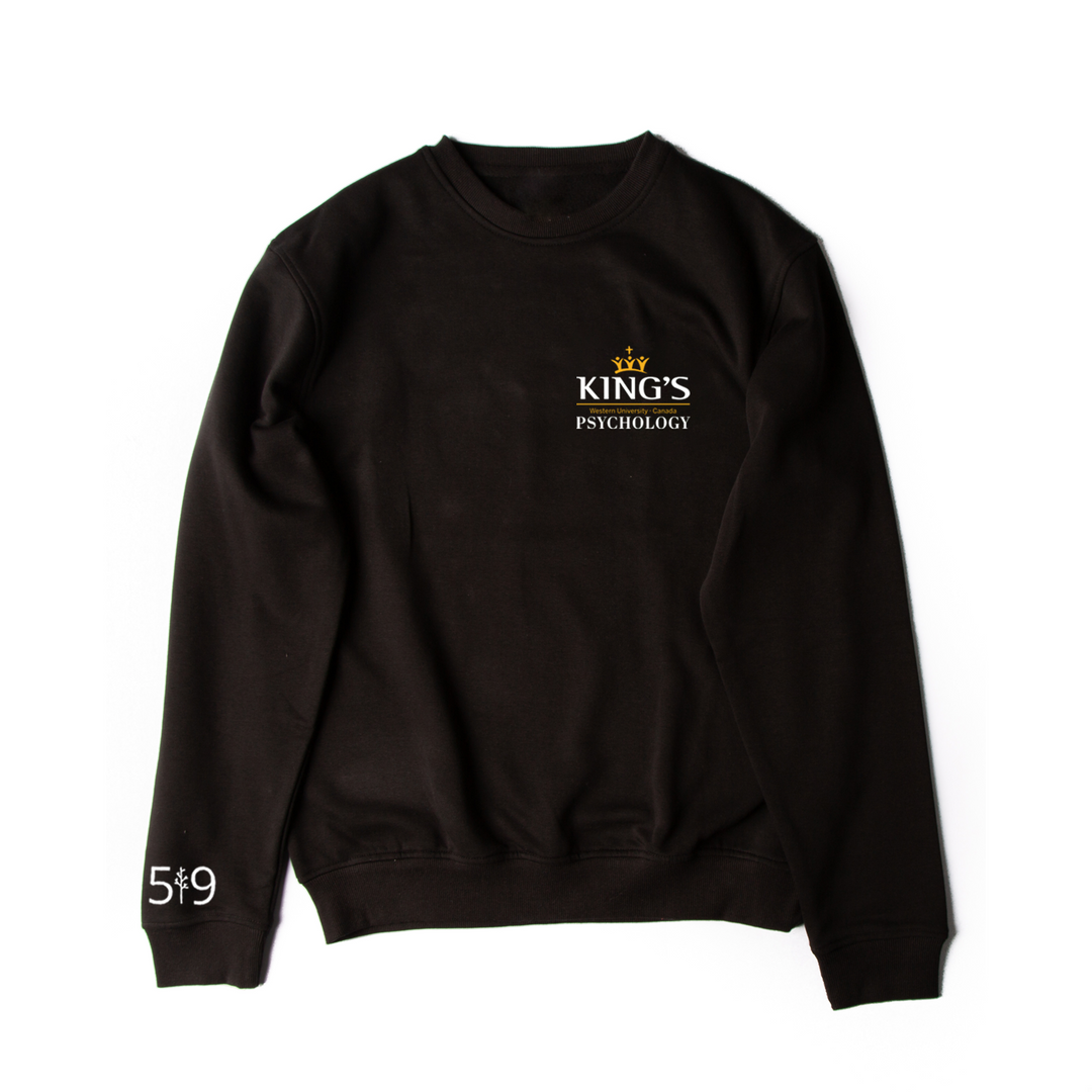 KINGS PSYCHOLOGY EMBROIDERED CREW (UNISEX)
