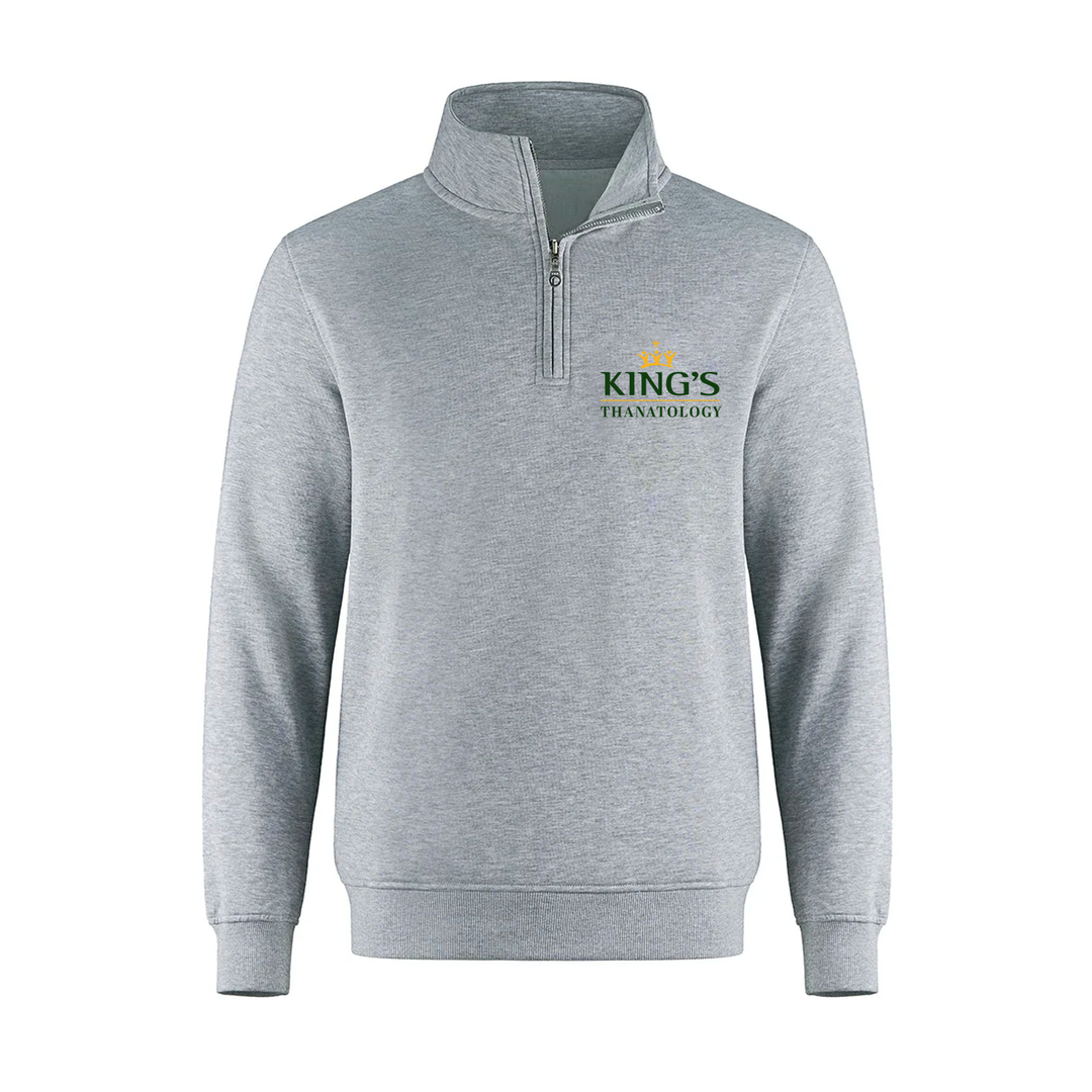 KINGS THANATOLOGY EMBROIDERED 1/4 ZIP (UNISEX)