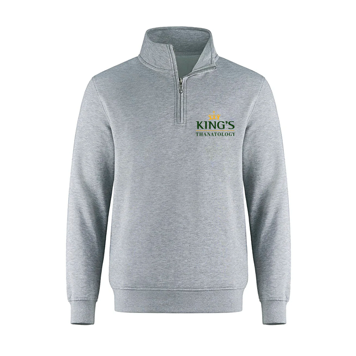 KINGS THANATOLOGY EMBROIDERED 1/4 ZIP (UNISEX)