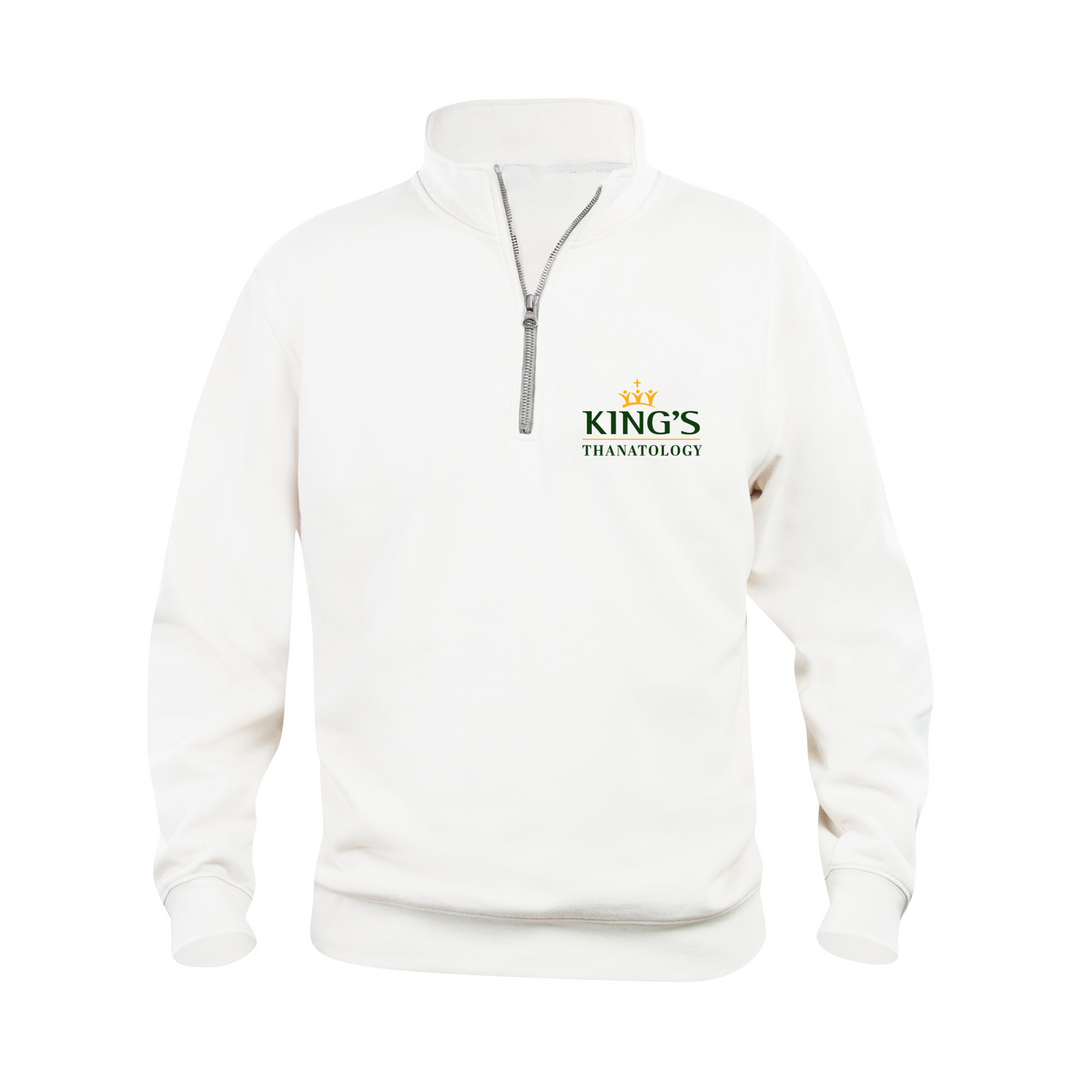 KINGS THANATOLOGY EMBROIDERED 1/4 ZIP (UNISEX)