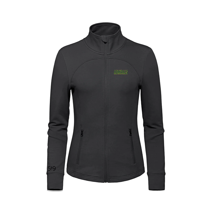 LORD NELSON EMBROIDERED FRENCH TERRY ZIP-UP (WOMENS)