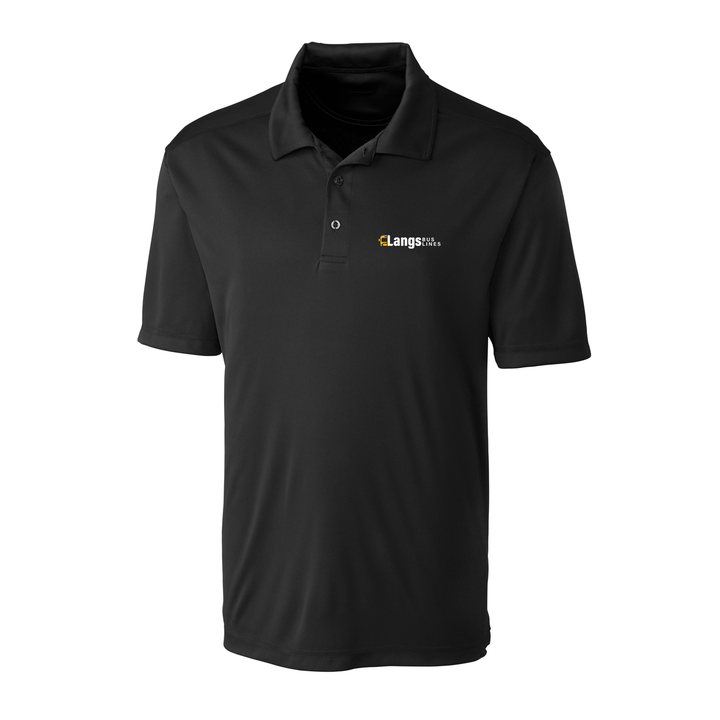 LANGS BUS LINES EMBROIDERED ATHLETIC POLO (MENS)