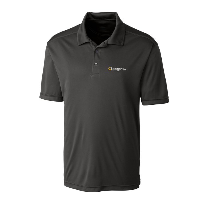 LANGS BUS LINES EMBROIDERED ATHLETIC POLO (MENS)