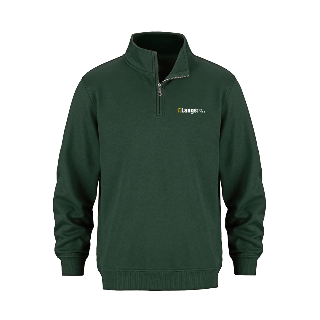 LANGS BUS LINES EMBROIDERED 1/4 ZIP (UNISEX)