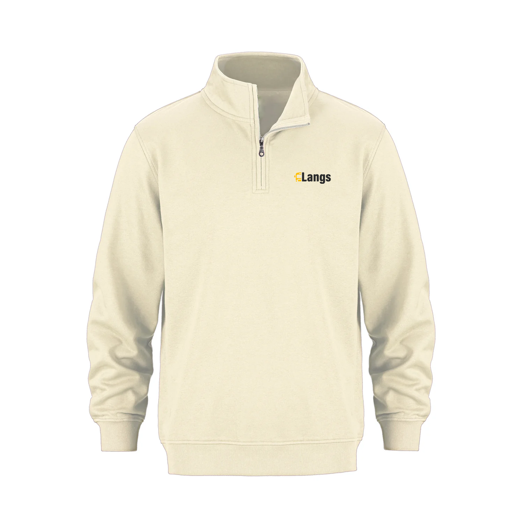 LANGS BUS LINES EMBROIDERED 1/4 ZIP (UNISEX)