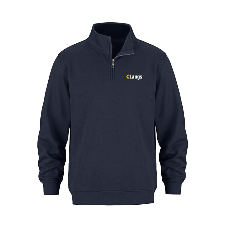 LANGS BUS LINES EMBROIDERED 1/4 ZIP (UNISEX)