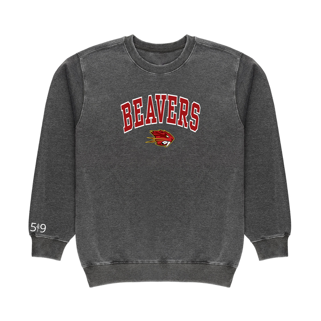 BEAVERS VARSITY VINTAGE CREWNECK (UNISEX)