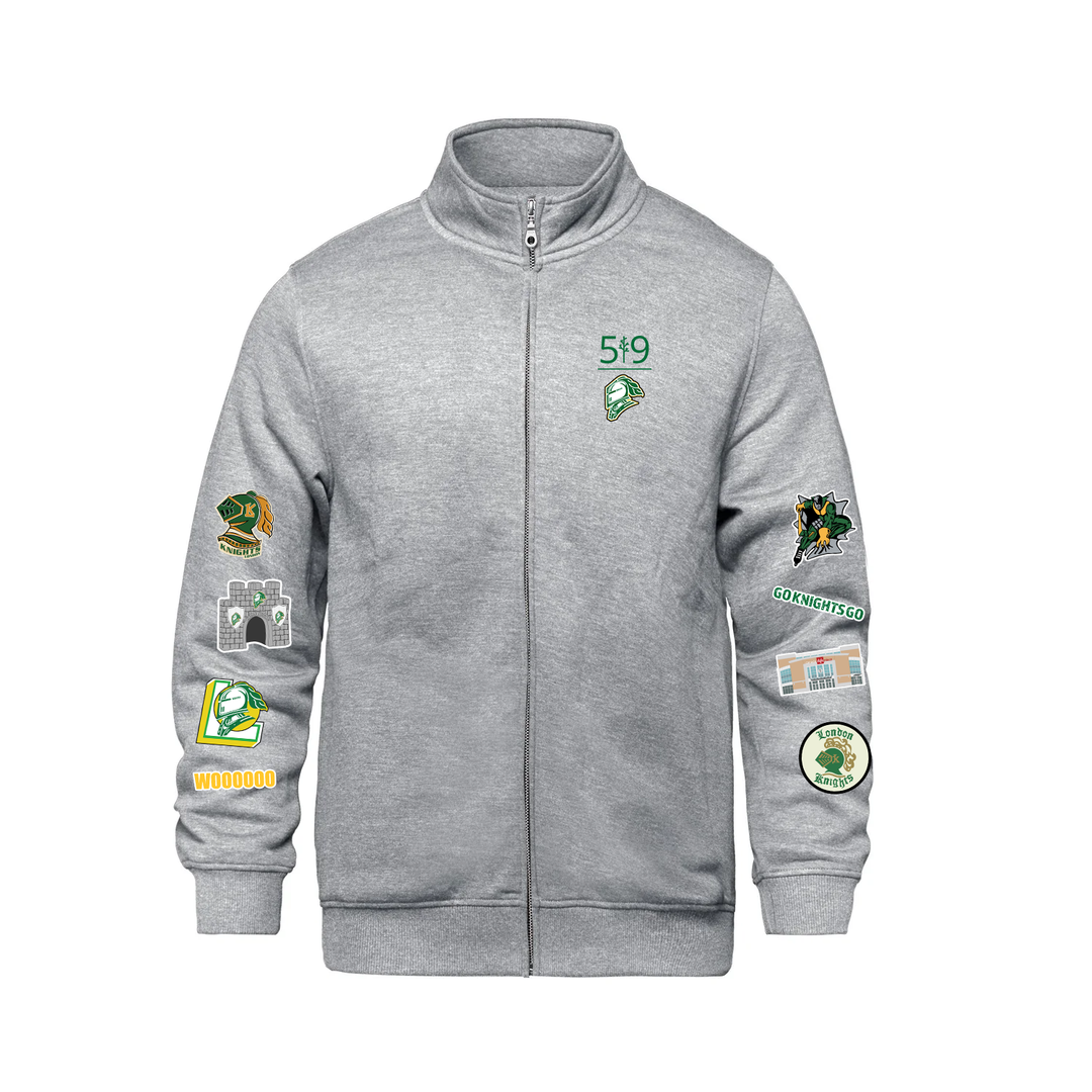 KNIGHTS LEGACY ZIP-UP SWEATER (UNISEX)