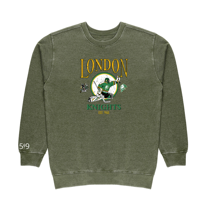 KNIGHTS VINTAGE GOALIE VINTAGE CREW (UNISEX)