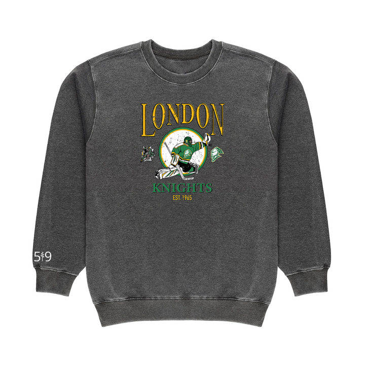 KNIGHTS VINTAGE GOALIE VINTAGE CREW (UNISEX)