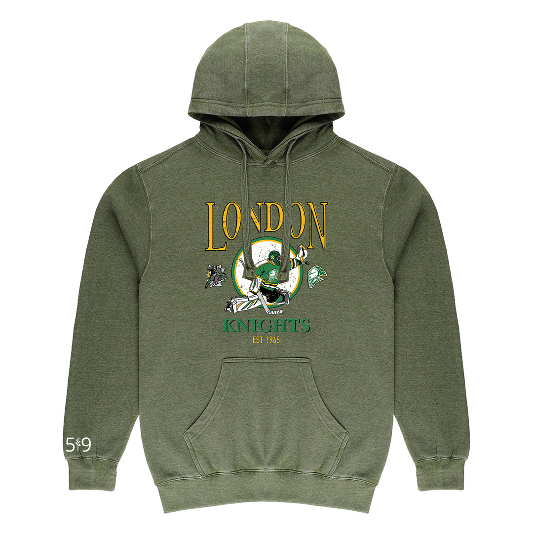 KNIGHTS GOALIE VINTAGE HOODIE (UNISEX)