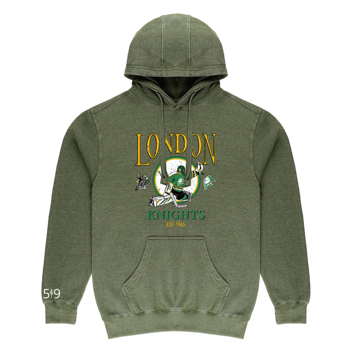 KNIGHTS GOALIE VINTAGE HOODIE (UNISEX)