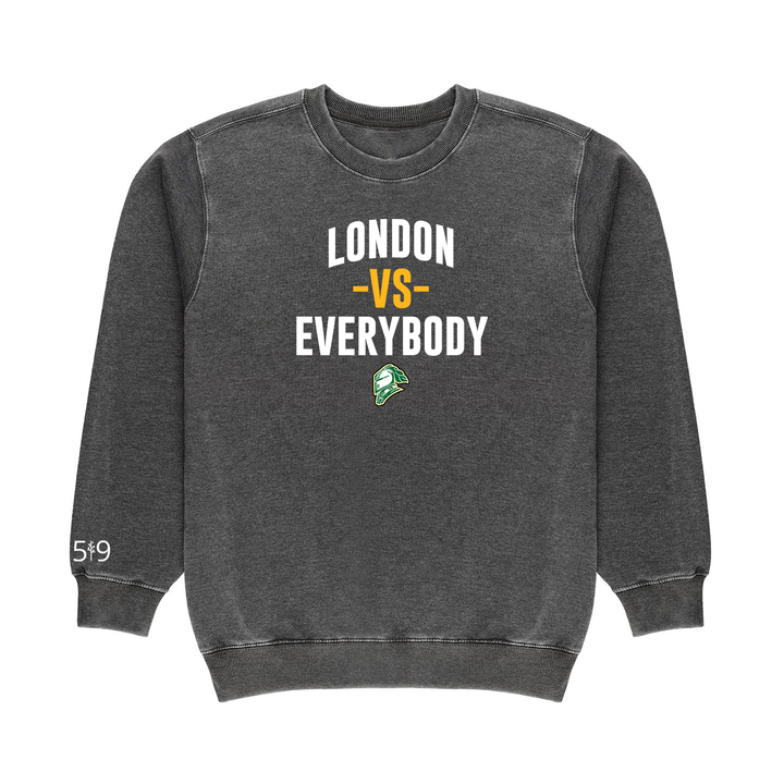 LONDON VS EVERYBODY VINTAGE CREW (UNISEX)