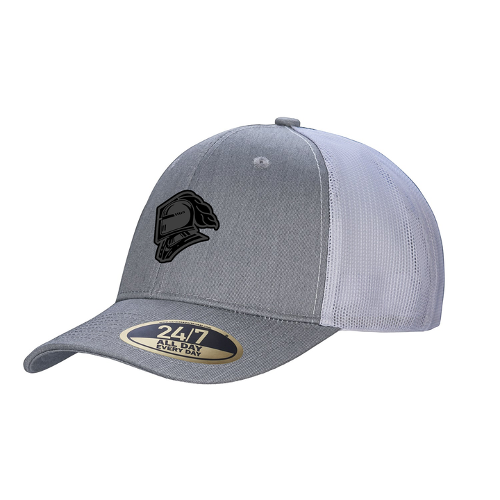 BLACK OUT KNIGHTS EMBROIDERED TRUCKER CAP