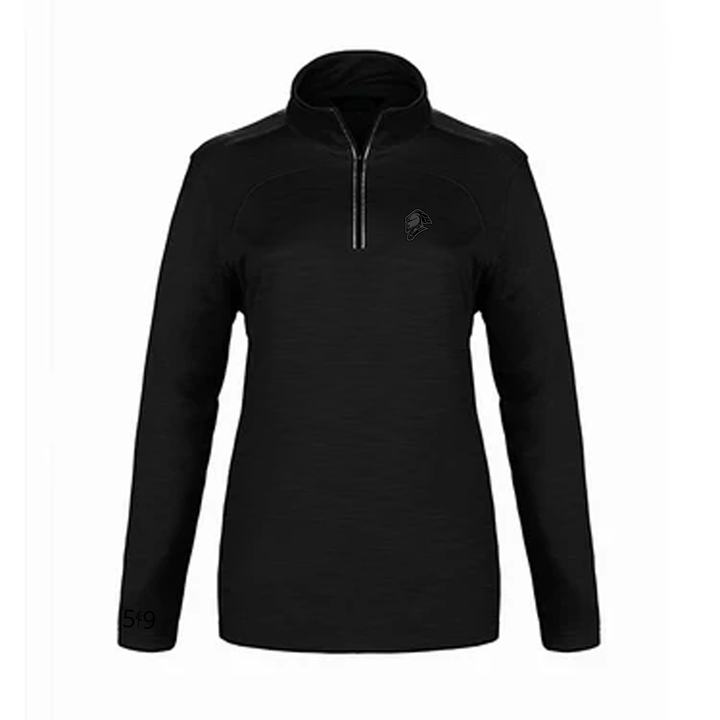 BLACK OUT KNIGHTS EMBROIDERED PREMIUM ATHLETIC 1/4 ZIP (WOMENS)