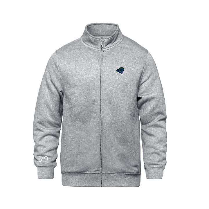 LAURIER EMBROIDERED ZIP-UP SWEATER (UNISEX)