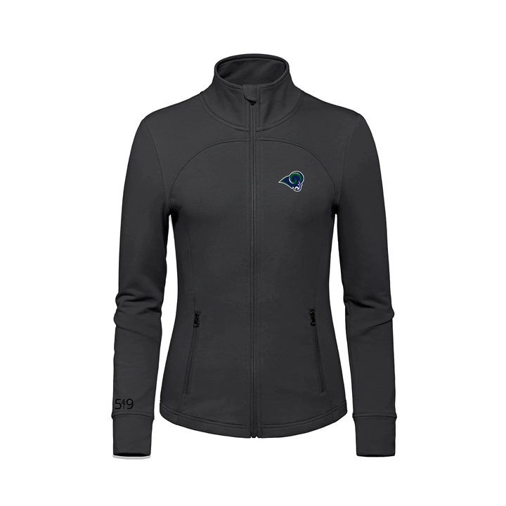 LAURIER EMBROIDERED FRENCH TERRY ZIP-UP (WOMENS)