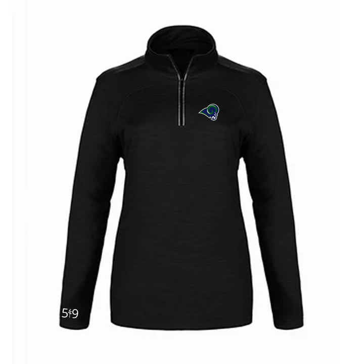 LAURIER EMBROIDERED PREMIUM ATHLETIC 1/4 ZIP (WOMENS)