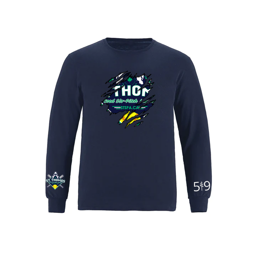 COED ST. THOMAS SLO PITCH DISTRESSED LONG SLEEVE (MENS)