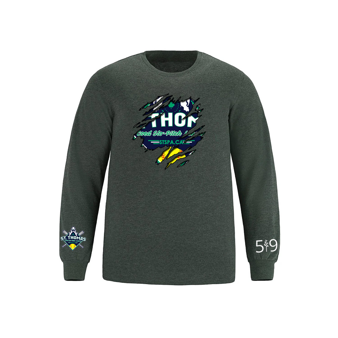 COED ST. THOMAS SLO PITCH DISTRESSED LONG SLEEVE (MENS)