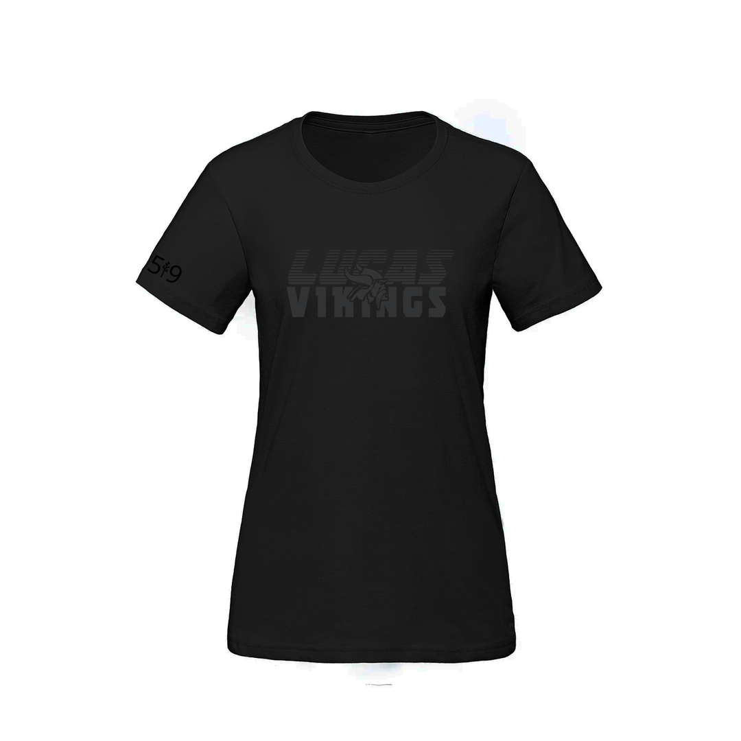 LUCAS VIKINGS BLACKOUT VELOCITY TEE (WOMENS)