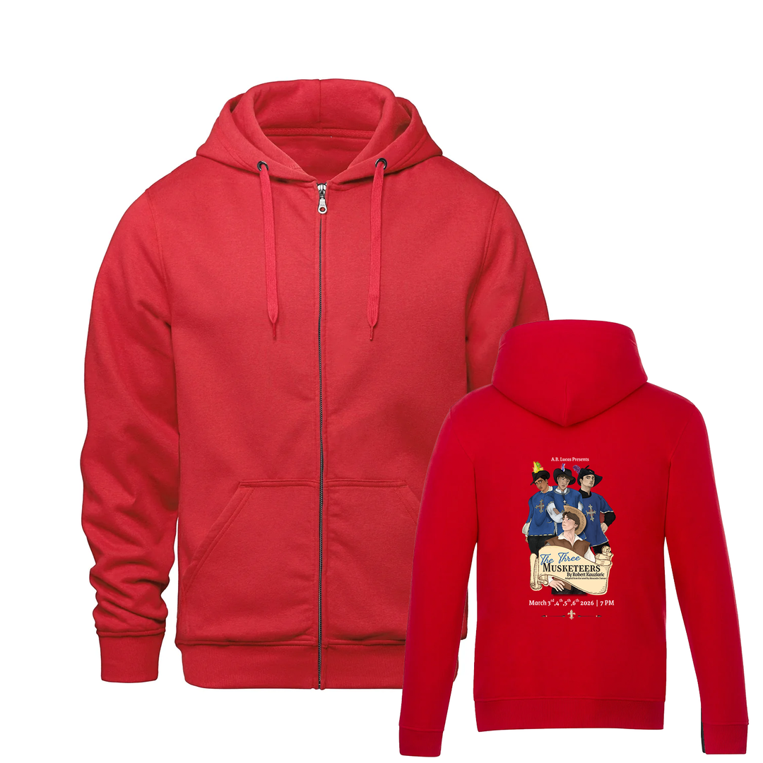 THE THREE MUSKETEERS ZIP-UP HOODIE (UNISEX)