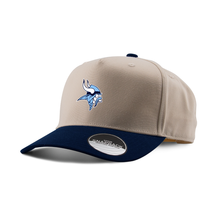 LUCAS EMBROIDERED TWO-TONE PANEL CAP